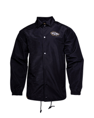 White & Gold Salty Patch Coaches Jacket - Black
