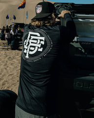 White Icon UV Long Sleeve T-Shirt - Black
