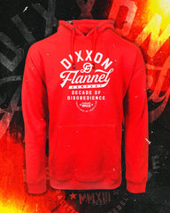 White Pastime Pullover Hoodie - Red