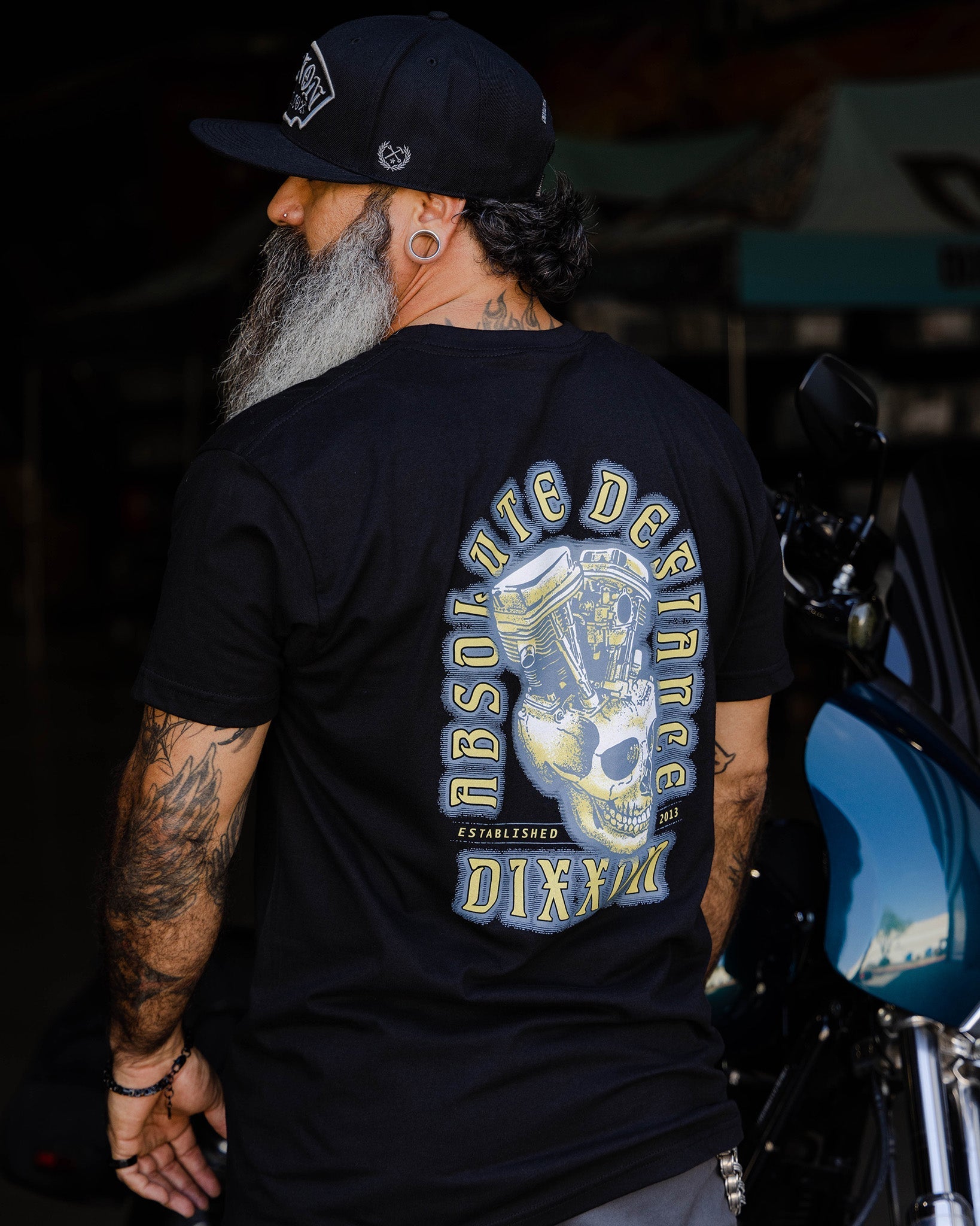 Yellow Motorhead T-Shirt - Black